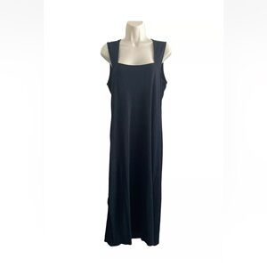 Vince Square Neck Midi Dress Size L NWT